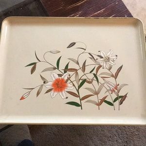 Vintage Otagiri lacquer serving tray EUC